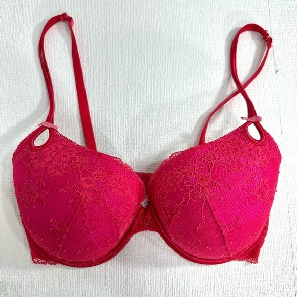 Victoria’s secret push up bra pink size 34DD - Picture 1 of 9